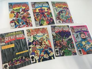 Marvel Comics Secret Wars 1 - Issues 1 Thru 7 - Nm/mt
