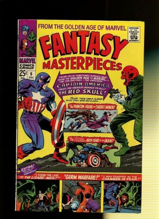 Fantasy Masterpieces 6 Vf 7.  5 1 Book Captain America Stan Lee & Jack Kirby