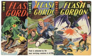 Flash Gordon 4 - 14 Complete Run Avg.  Fn,  6.  5 King Comics 1967