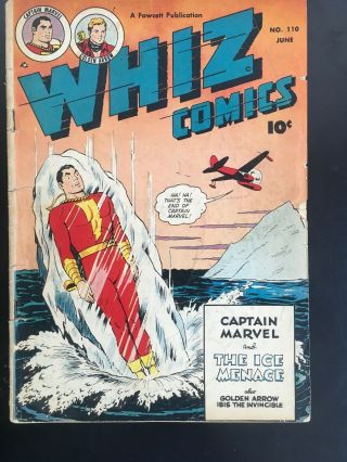 Whiz Comics 110 1949 - Captain Marvel - Golden Arrow -