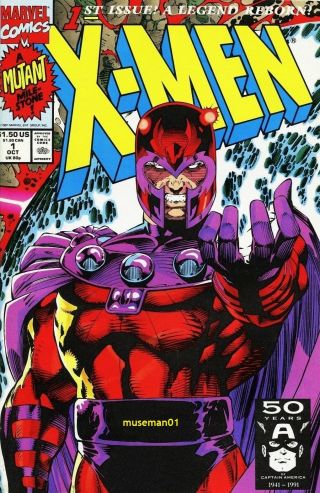 1991 X - Men 1 Jim Lee Variant Magneto Cover 9.  6 Nm,  @look@