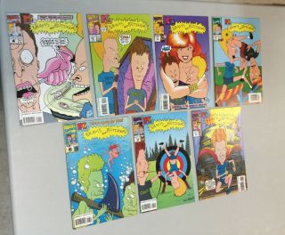 7 Beavis And Butthead Mtv’s 1 2 4 5 6 7 8 Marvel Comics 1993 (bb01)