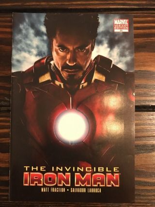 Invincible Iron Man 25 2010 - Robert Downey Jr.  Photo Variant Cover