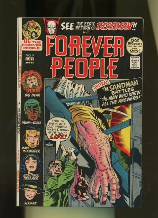 Forever People 9 Vf/nm 9.  0 1 Book Dc Kirby 1972 Monster In The Morgue