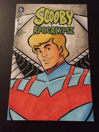 Scooby Doo Apocalpyse Sketch Cover Art Parody X - Men Fred Archangel