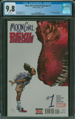 Moon Girl And Devil Dinosaur 1 Cgc 9.  8 1st Appearance Of Lunella Lafayette