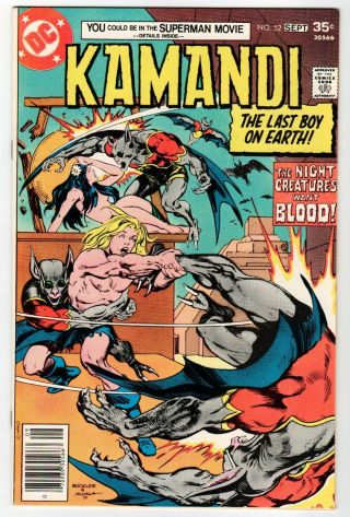 Dc - Kamandi The Last Boy On Earth Vol.  1 52 - Nm Sept 1977 Vintage Comic