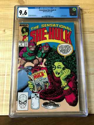 Sensational She - Hulk 2 (jun 1989,  Marvel) Cgc 9.  6 Wasp Headmen & Mysterio App