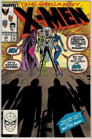 Uncanny X - Men 244 (1989) Nm - 1st Jubilee