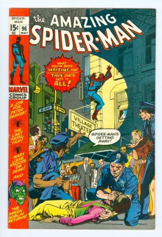 The Spider - Man 96 7.  5 (may 1971,  Marvel)