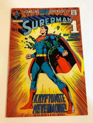 Superman 233 (1971) Kryptonite Nevermore Classic Neal Adams Cover
