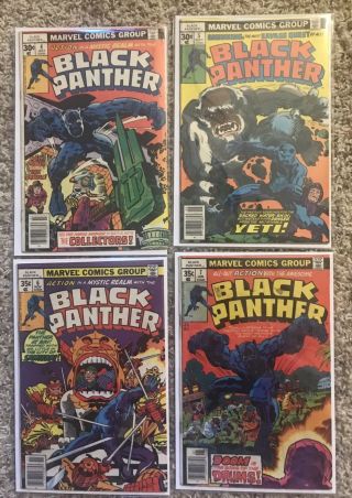 Black Panther 4 5 6 7 (jul 1977,  Marvel Comics) Stan Lee More Listed