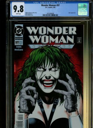 Wonder Woman 97 Cgc 9.  8 | Dc 1995 | Joker Appearance.  Brian Bolland Cover.