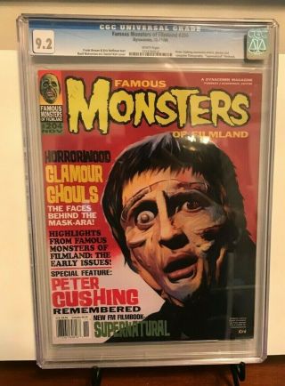 Famous Monsters Of Filmland 204 Cgc 9.  2 Peter Cushing Filmography Issue