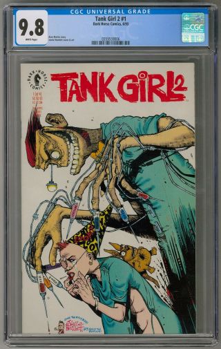 Tank Girl 2 1 Cgc 9.  8 (w) Jamie Hewlett Cover & Art