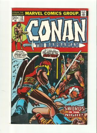 Conan The Barbarian 23,  Fn/vf 7.  0,  First Appearance Of Red Sonja,  Bronze Age