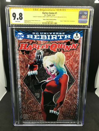 Harley Quinn 1 Aspen Michael Turner Variant Triple Signed 9.  8 Ultimate Edition