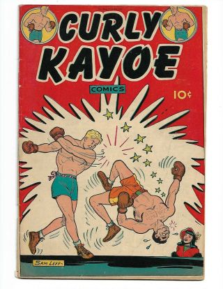 Curly Kayoe 1 Boxing,  1946,  Tough To Find,  Sports,  Sam Leff