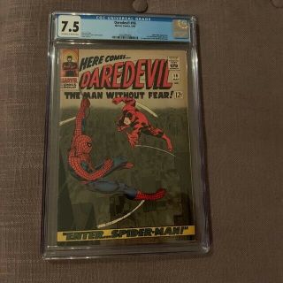 Daredevil 16 Cgc 7.  5  1st John Romita Spider - Man Art