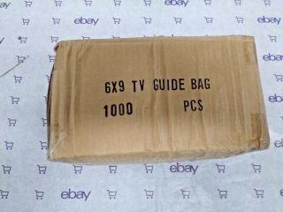 T.  V.  Guide Protective Sleeve Polybags,  (6 x 9), 2