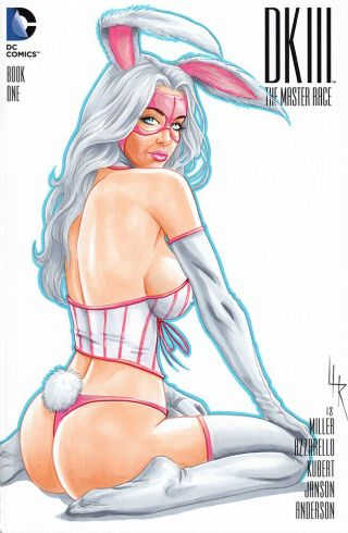 White Rabbit - Dc Comics Art Sketch Cover - By Artist Lance Haunrogue
