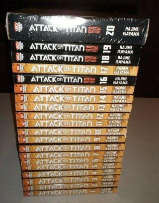 Attack On Titan Vol 1 - 20 (manga In English) Kodansha Comics W/ Special Editions