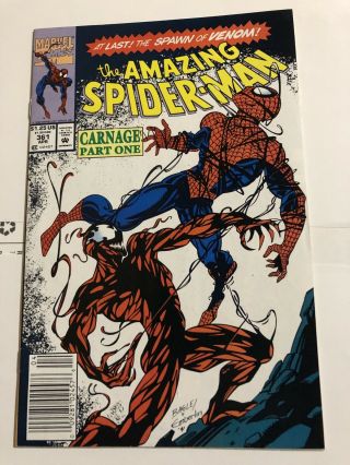 The Spider - Man 361 Marvel Very Comic Book First App Carnage