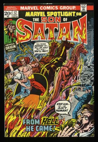 Marvel Spotlight 12 Fn,  6.  5 Comics 1st Son Of Satan