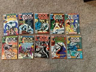 Moon Knight Marvel 1980 1 2 3 4 5 6 7 8 9 10 Set Run Vol 1