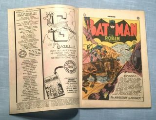 Early Golden Age Batman 34 Comic Book DC 1946 Ally Babble Appearance Sprang Art 5