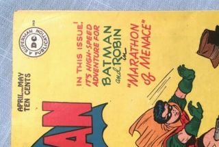 Early Golden Age Batman 34 Comic Book DC 1946 Ally Babble Appearance Sprang Art 6