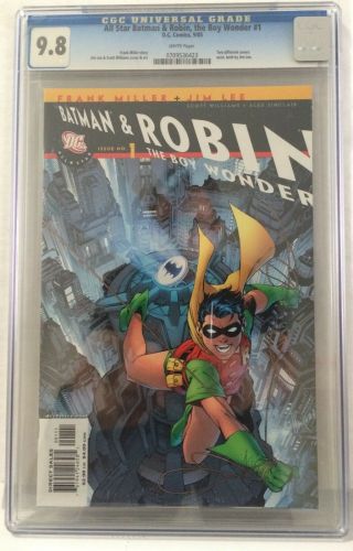 All Star Batman & Robin 1 Cgc 9.  8 Cover B Lee Miller Universal Wp Dc Comics