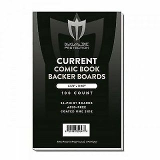500 - Max Pro Current Modern Comic Book Backing Boards 6 - 3/4 Acid Archival