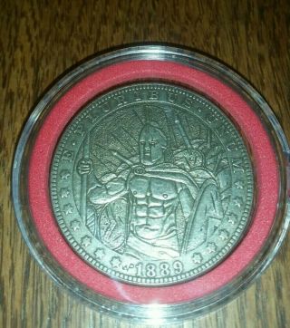 1889 Hobo Nickel Usa Morgan Dollar 300 Movie Coin With Plastic Holder