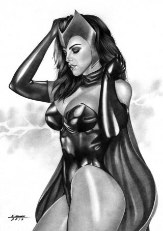 Scarlet Witch (11 " X17 ") By Israel - Ed Benes Studio