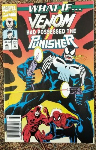 What If.  Venom Possessed Punisher 44 Marvel Comics Australian Price Variant