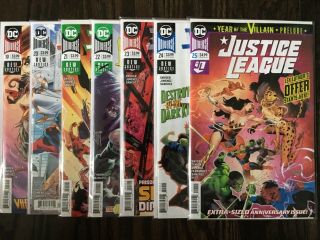 Justice League 6d Complete Run Cov A 19,  20,  21,  22,  23,  24,  25 | Snyder Jimenez