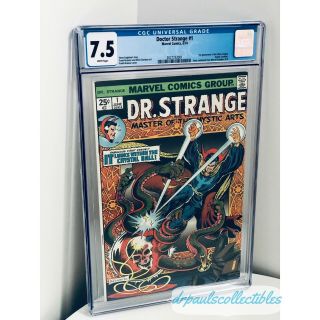 Dr.  Strange 1 Cgc 7.  5 White Pages 1st App.  Of Silver Dagger 6/74 Marvel Comics