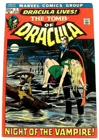 " The Tomb Of Dracula " 1 (apr,  1972,  Marvel) Neal Adams Cover,  Gene Colan Art