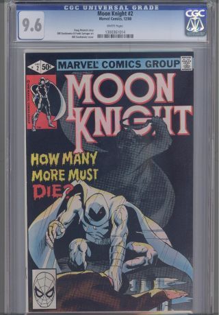 Moon Knight 2 1980 Marvel Comic Cgc 9.  6