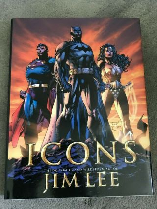 Icons The Dc Comics & Wildstorm Art Of Jim Lee Hardcover First Edition 1st Print