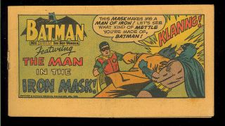 Batman: Man In The Iron Mask Nn Poptarts Giveaway Comic 1966 Gd - Vg