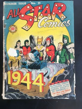 All Star Comics 21 1944 - - Dc Golden Age
