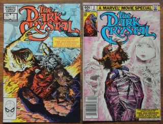 Dark Crystal Comic 1 & 2,  Jim Henson Movie Adapt,  Marvel 1983,  Shipment