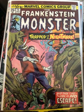 The Frankenstein Monster 15,  16,  17,  18 (1973,  Marvel) Fn