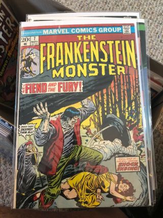 Frankenstein 6,  7,  10 (1973,  Marvel) Fn