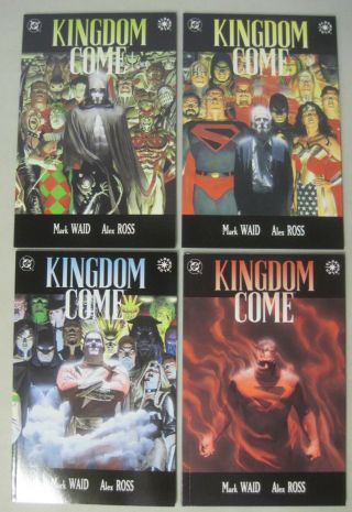 Complete Set Of Kingdom Come 1 - 4 Dc Comics Limited Series Mark Waid & Alex Ross