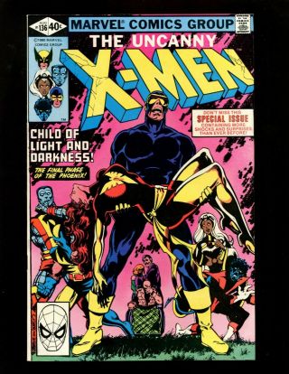 X - Men 136 Vf - Byrne Austin Dark Phoenix Cyclops Angel Beast Lilandra Gladiator