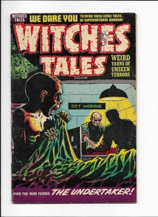 Witches Tales 24 == Fn Insane Pre - Code Horror Corpse Harvey Comics 1954