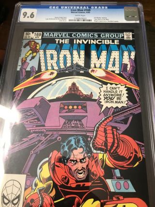 Iron Man 169 Cgc 9.  6 White Pages.  Unrestored.